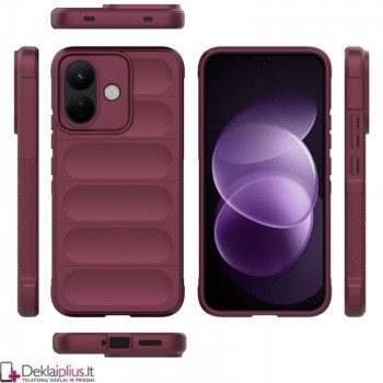 Magic Shield guminis dėklas - bordo spalvos (Xiaomi Redmi Note 17 Pro 4G/5G) Magic Shield guminis dėklas - bordo spalvos (Xiaomi Redmi Note 17 Pro 4G/5G)